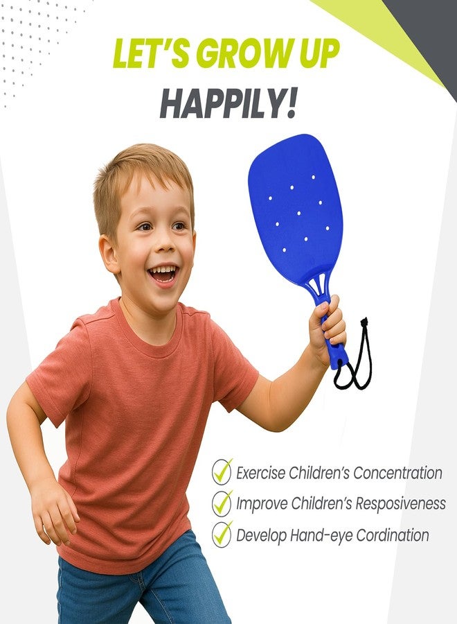 GISCO مجموعة مضارب بيكلبول من جيسكو (عبوة من قطعتين) | مضارب حمراء مع كرة واحدة بقطر 70 مم | طقم بيكلبول متين وخفيف الوزن | مناسب للعب في الأماكن المغلقة والمفتوحة للأطفال والكبار - Image 5